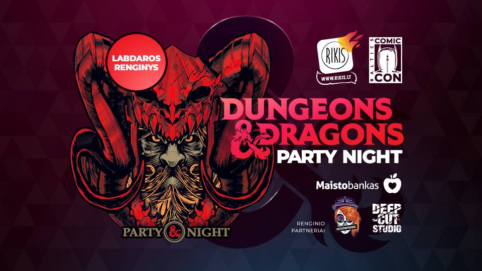 Labdaringas renginys – Dungeons & Dragons Party Night
