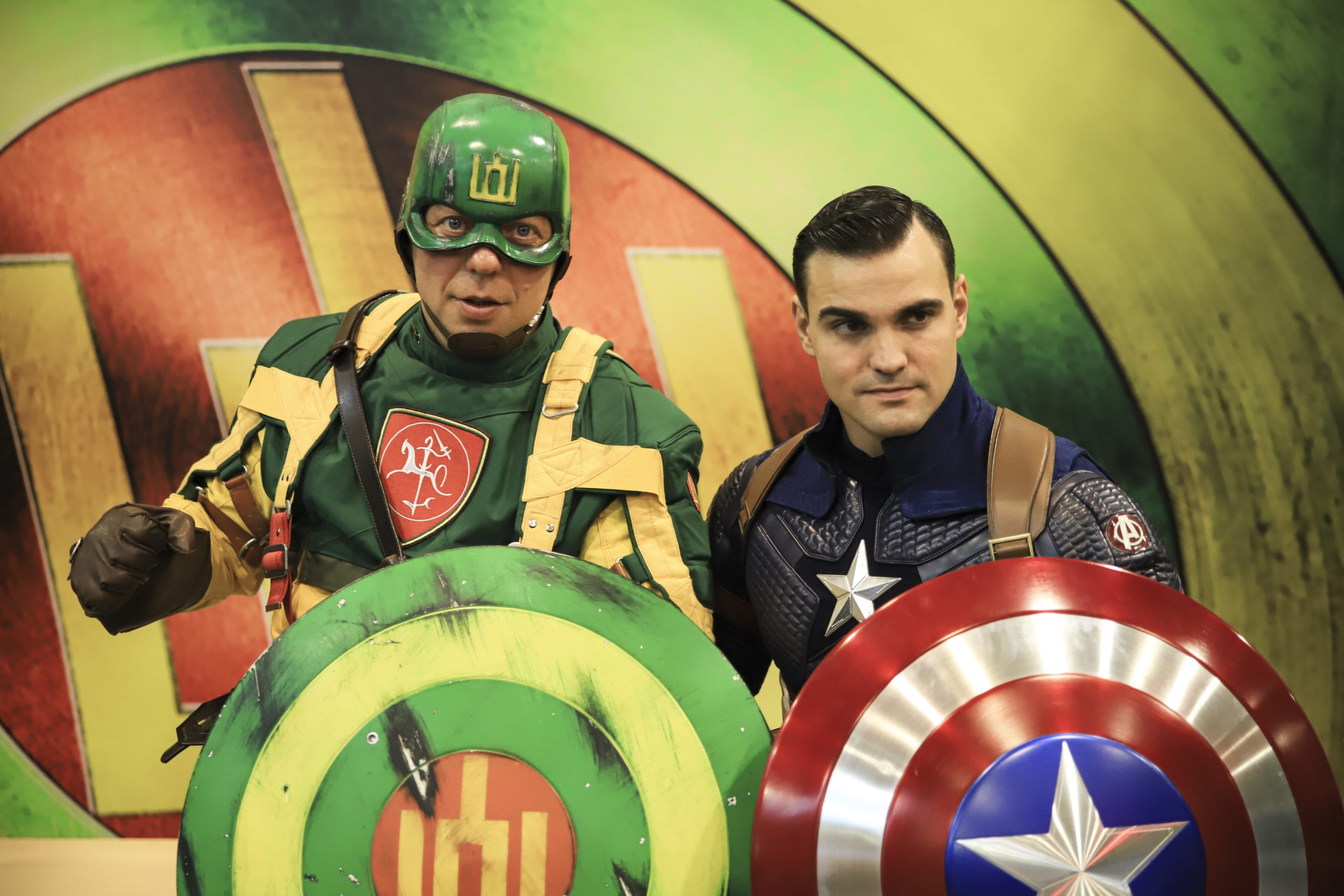 COMIC CON BALTICS 2019 metu Vilniuje – Kapitono Lietuvos ir Kapitono Amerikos susitikimas