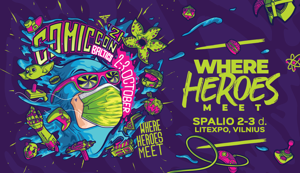 COMIC CON BALTICS will be taking place in October, 2021
